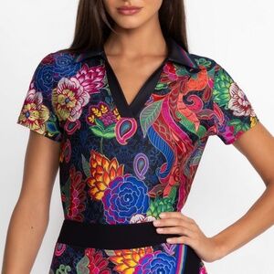 Johnny Was BEE ACTIVE BASIC POLO ATHLETIC TEE